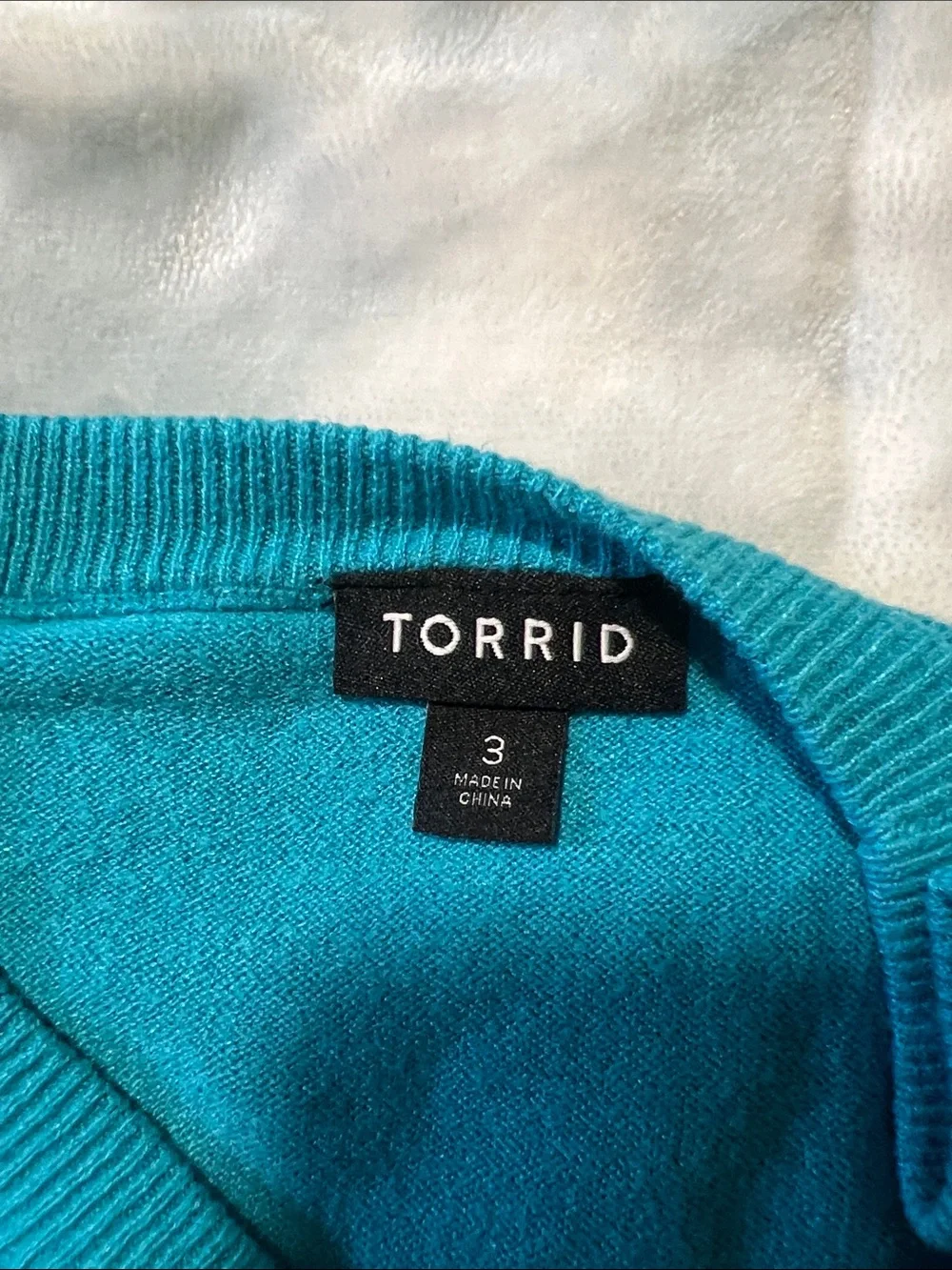 torrid Bright Teal Scoop Neck Sweater